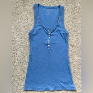 Aerie Real Soft Ribbed Button Tank